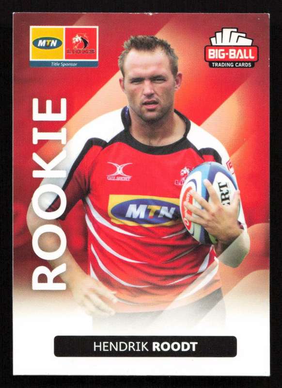 Big Ball 2012 Rugby Trading Card Card 127/248 Hendrik Roodt