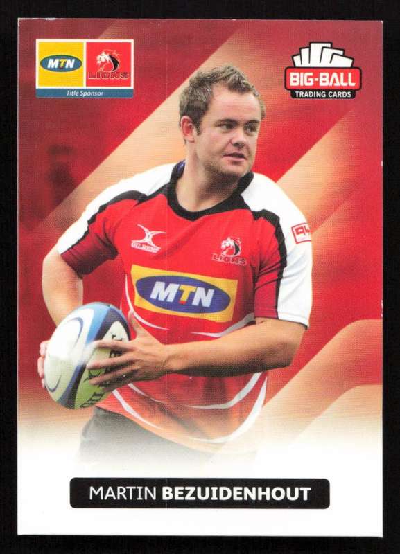 Big Ball 2012 Rugby Trading Card Card 137/248 Martin Bezuidenhout
