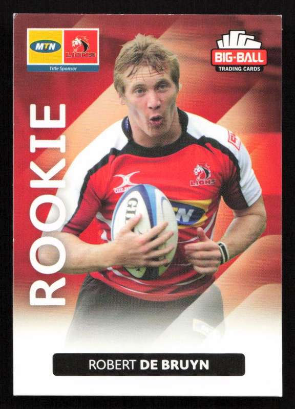 Big Ball 2012 Rugby Trading Card Card 142/248 Robert de Bruyn