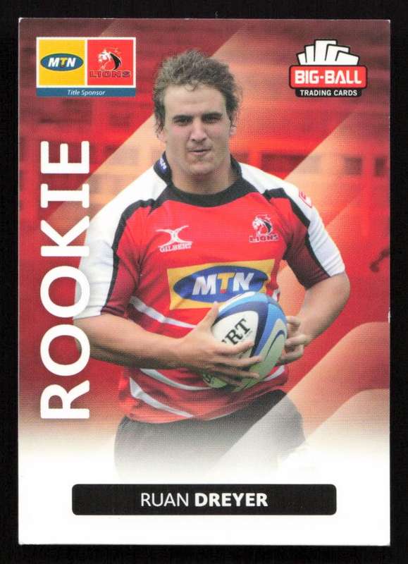 Big Ball 2012 Rugby Trading Card Card 146/248 Ruan Dreyer