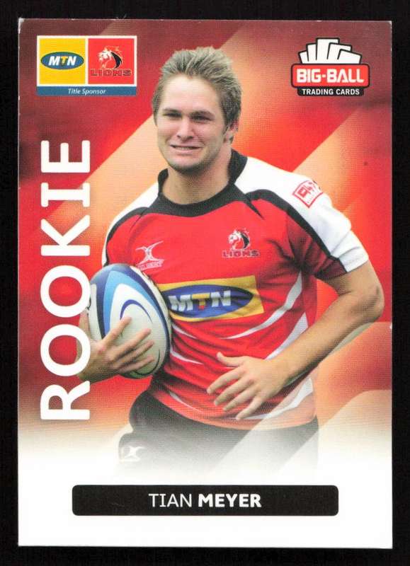 Big Ball 2012 Rugby Trading Card Card 148/248 Tian Meyer