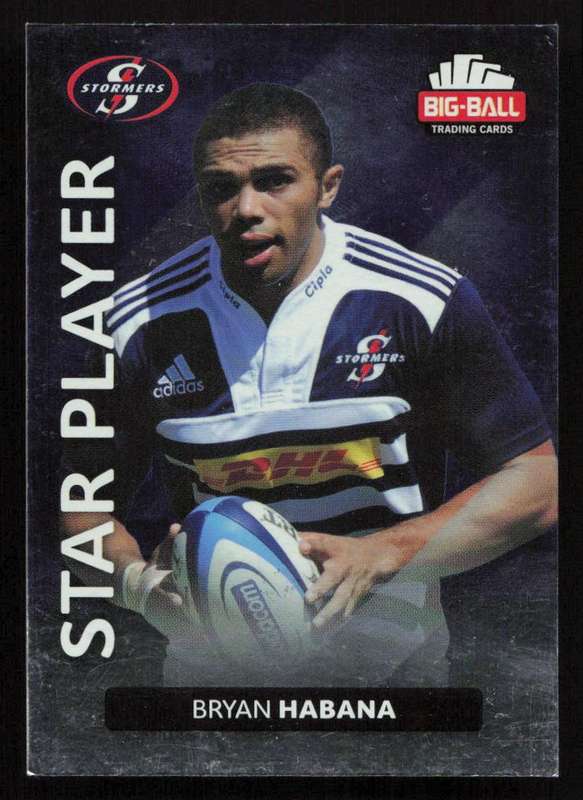 Big Ball 2012 Rugby Trading Card Card 155/248 Bryan Habana