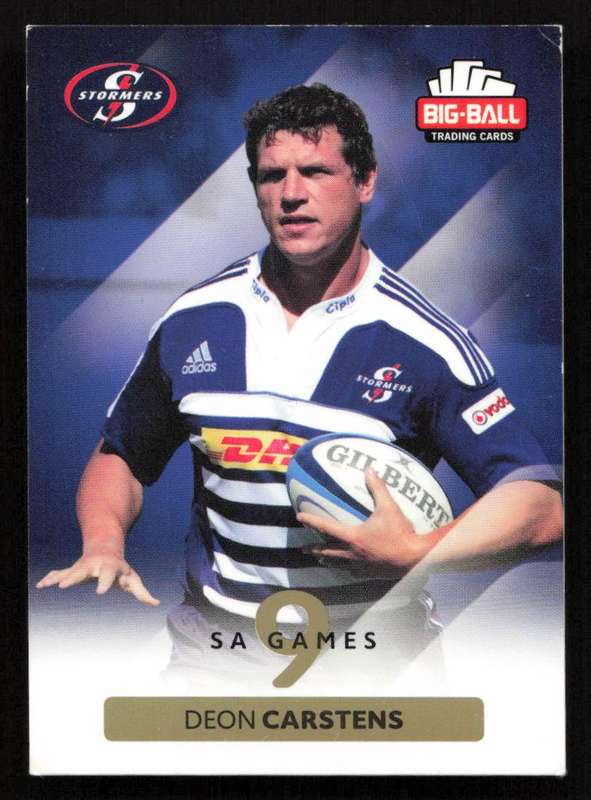 Big Ball 2012 Rugby Trading Card Card 169/248 Deon Carstens