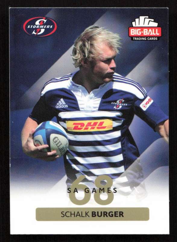 Big Ball 2012 Rugby Trading Card Card 194/248 Schalk Burger