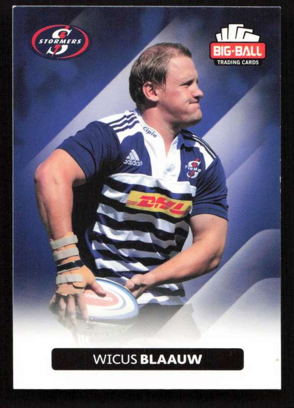 Big Ball 2012 Rugby Trading Card Card 198/248 Wicus Blaauw
