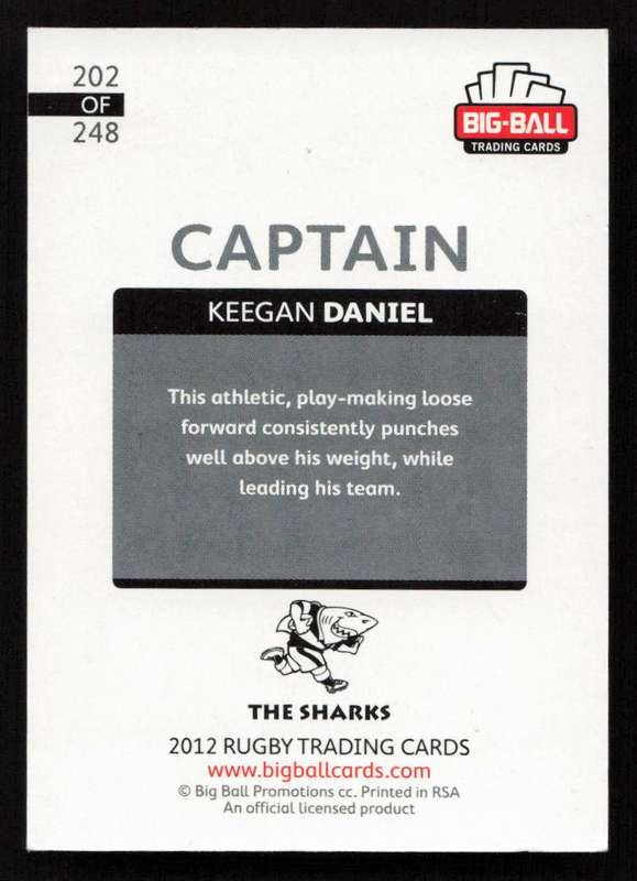 Big Ball 2012 Rugby Trading Card Card 202/248 Keegan Daniel