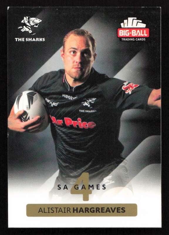 Big Ball 2012 Rugby Trading Card Card 209/248 Alistair Hargreaves