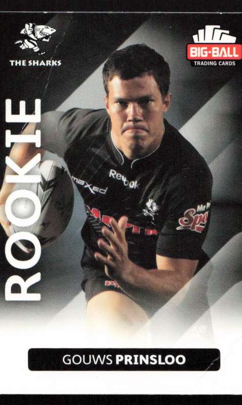 Big Ball 2012 Rugby Trading Card Card 218/248 Gouws Prinsloo