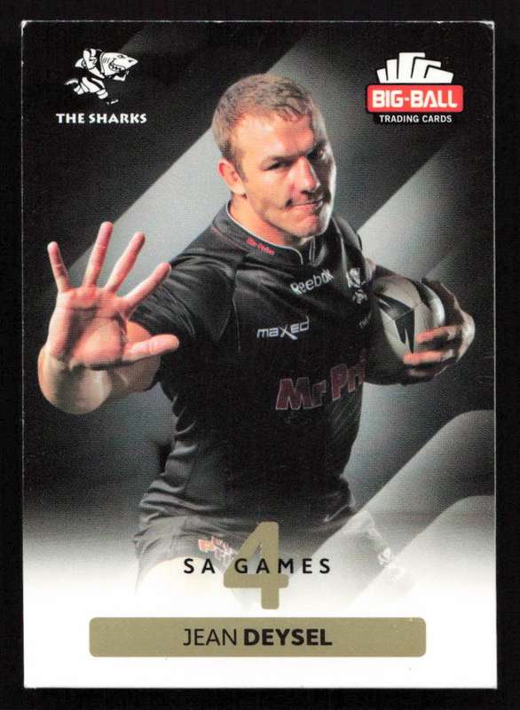 Big Ball 2012 Rugby Trading Card Card 223/248 Jean Deysel