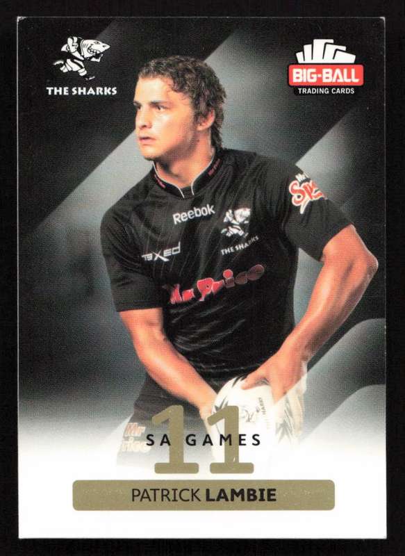 Big Ball 2012 Rugby Trading Card Card 236/248 Patrick Lambie