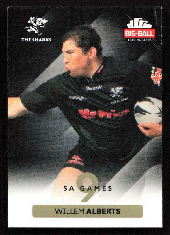 Big Ball 2012 Rugby Trading Card Card 248/248 Willem Alberts