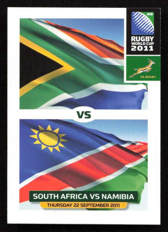 Rugby World Cup 2011 - Card 053/205 - South Africa VS Namibia