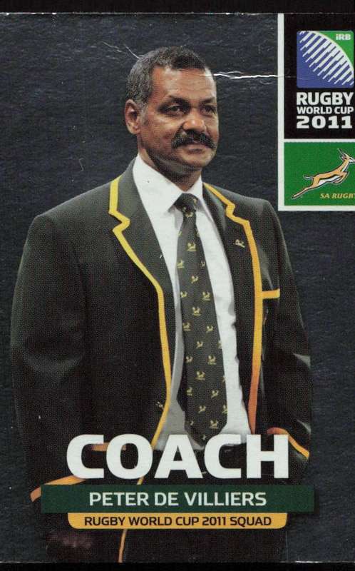 Rugby World Cup 2011 - Card 057/205 - Peter de Villiers