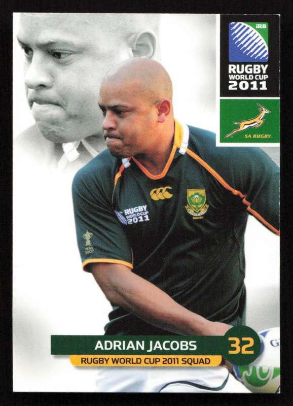 Rugby World Cup 2011 - Card 060/205 - Adrian Jacobs