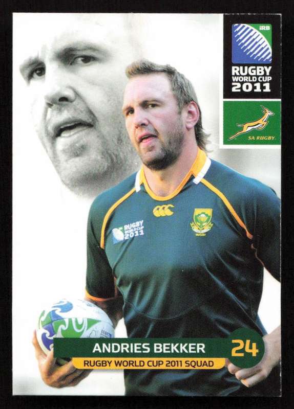 Rugby World Cup 2011 - Card 061/205 - Andries Bekker