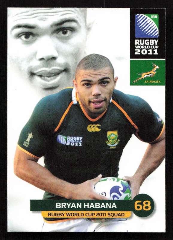 Rugby World Cup 2011 - Card 066/205 - Brian Habana