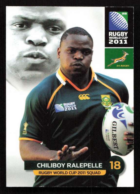Rugby World Cup 2011 - Card 068/205 - Chiliboy Ralepelle