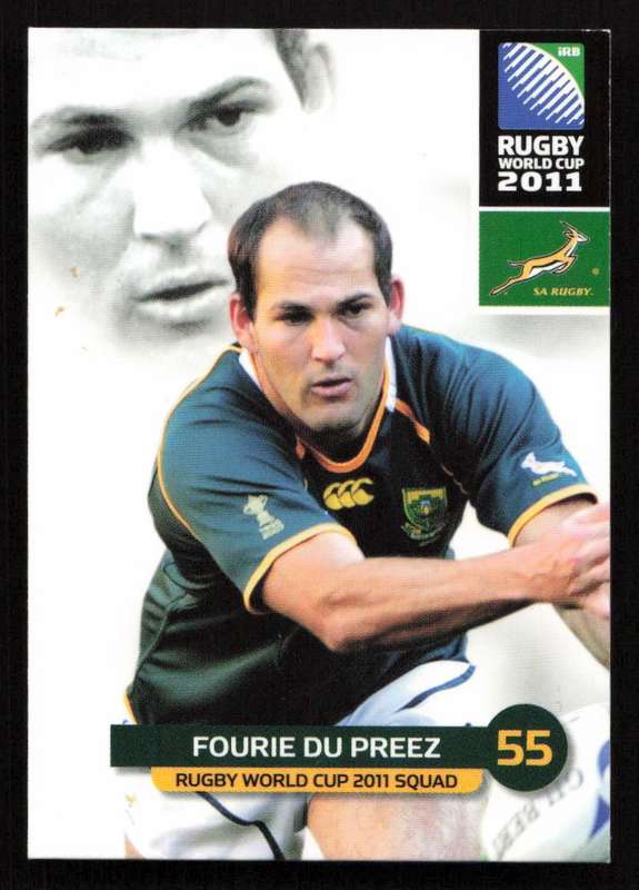 Rugby World Cup 2011 - Card 073/205 - Fourie Du Preez