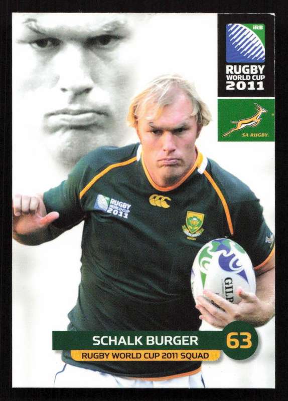 Rugby World Cup 2011 - Card 097/205 - Schalk Burger