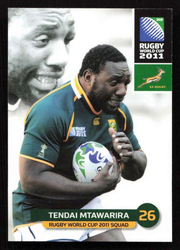 Rugby World Cup 2011 - Card 098/205 - Tendai Mtawarira