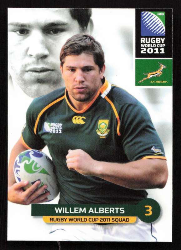 Rugby World Cup 2011 - Card 100/205 - Willem Alberts