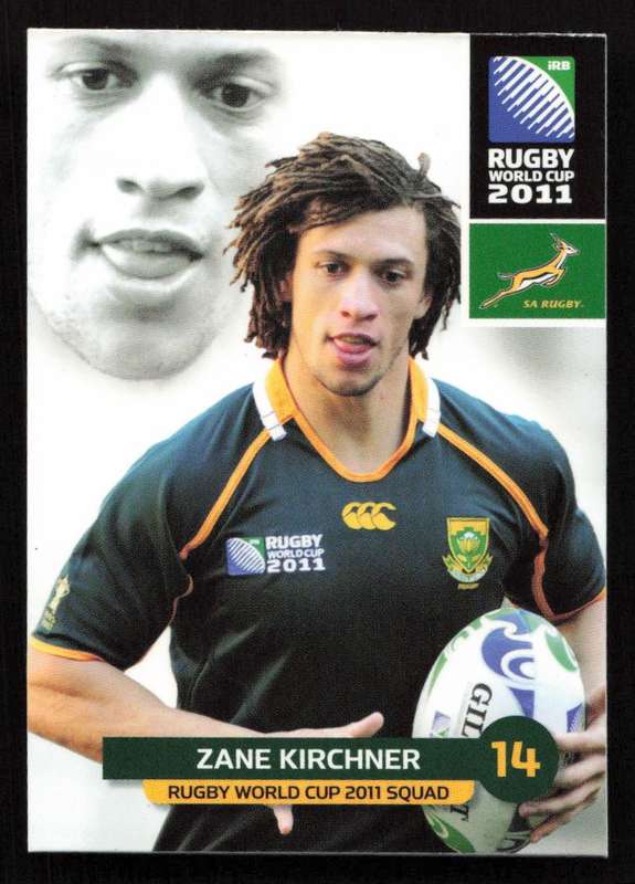 Rugby World Cup 2011 - Card 102/205 - Zane Kirchner