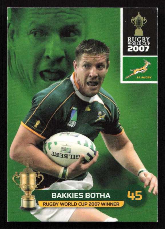 Rugby World Cup 2007 - Card 131/205 - Bakkies Botha