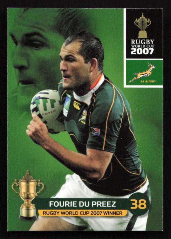 Rugby World Cup 2007 - Card 139/205 - Fourie Du Preez