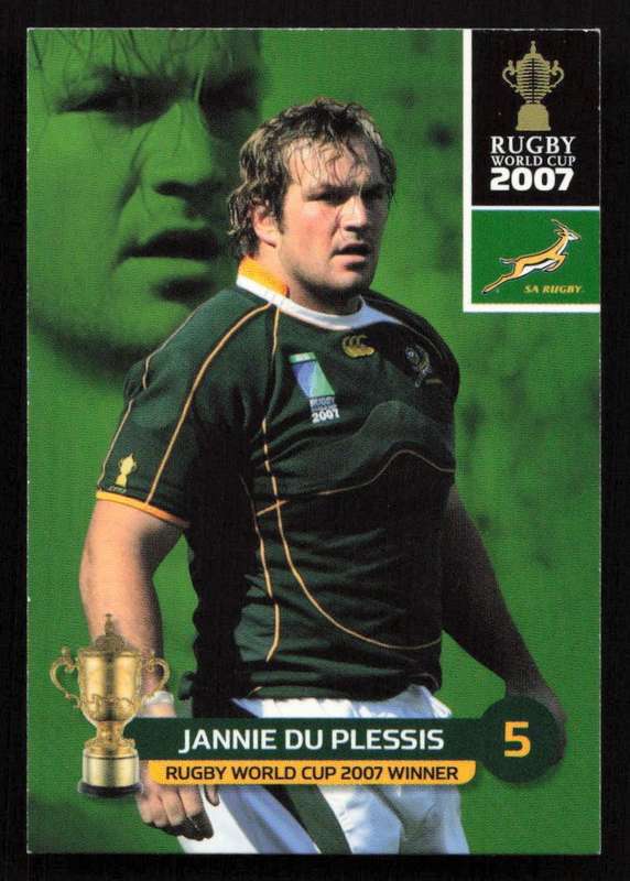 Rugby World Cup 2007 - Card 143/205 - Jannie du Plessis