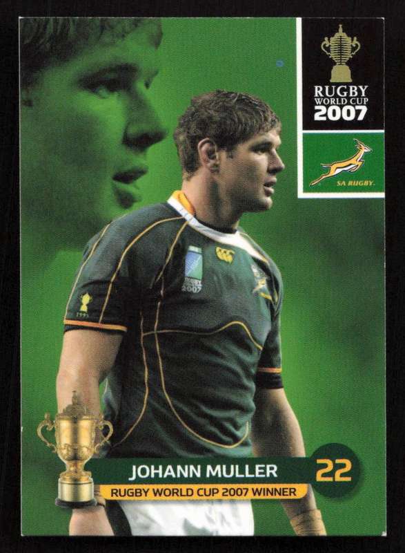 Rugby World Cup 2007 - Card 146/205 - Johann Muller