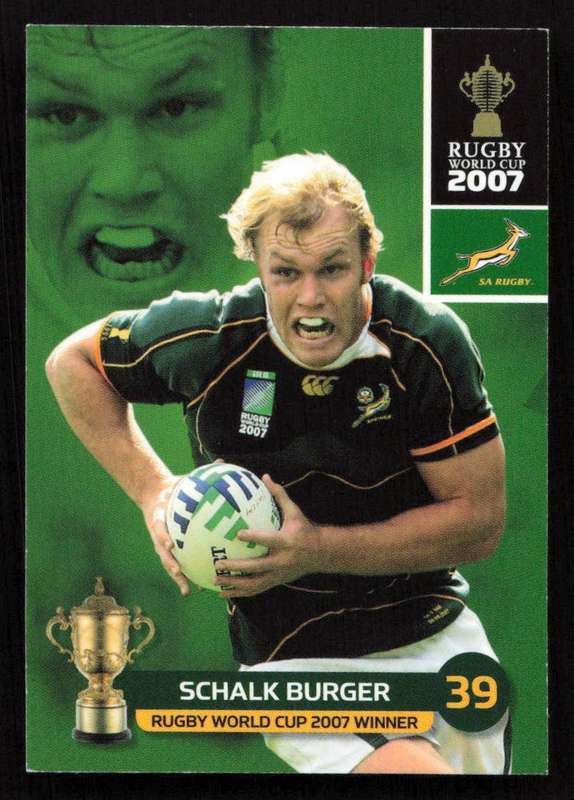 Rugby World Cup 2007 - Card 154/205 - Schalk Burger