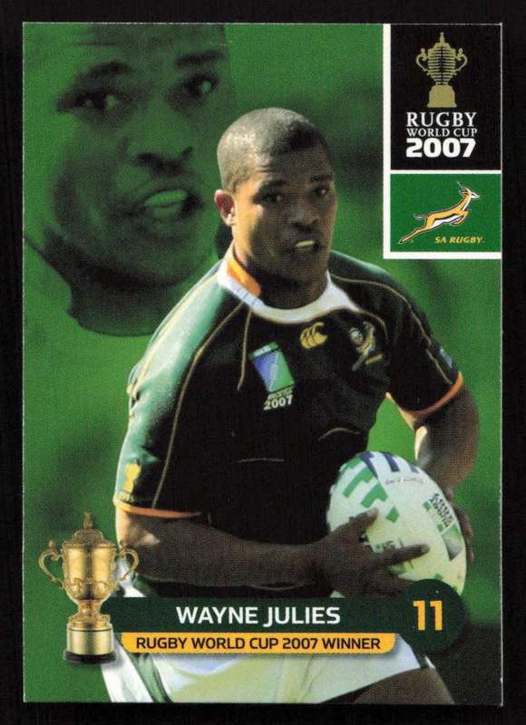 Rugby World Cup 2007 - Card 156/205 - Wayne Julies