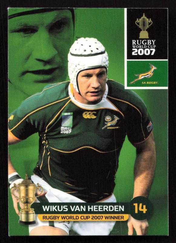Rugby World Cup 2007 - Card 157/205 - Wickus van Heerden