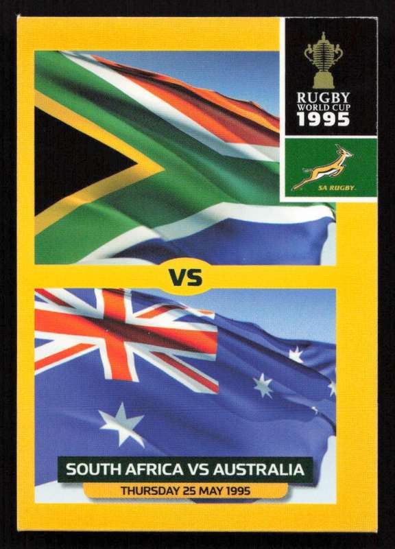 Rugby World Cup 1995 - Card 159/205 - South Africa VS Australia