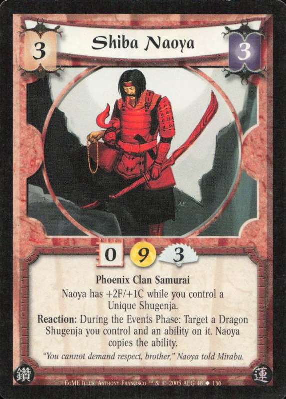 Legends of the Five Rings - L5R Shiba Naoya