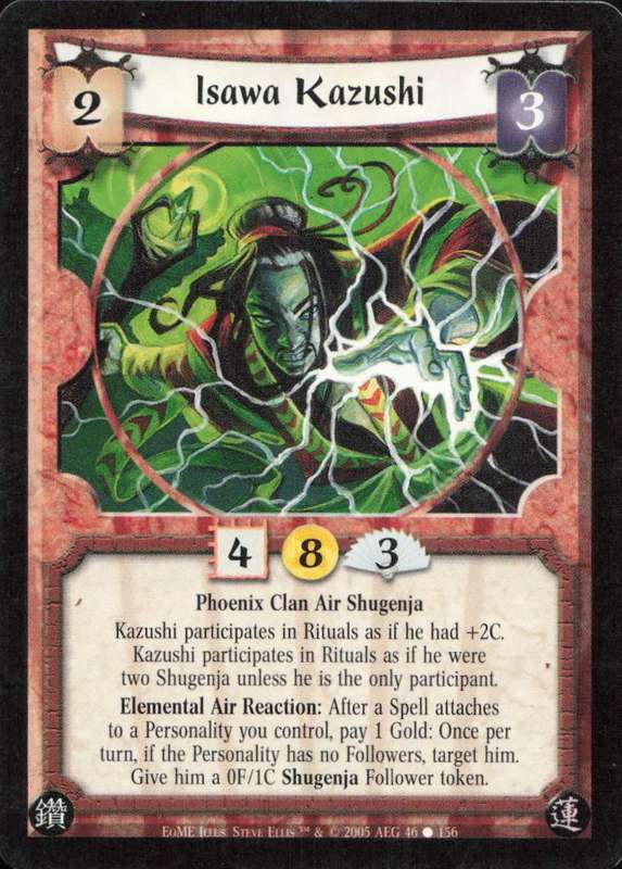 Legends of the Five Rings - L5R Isawa Kazushi