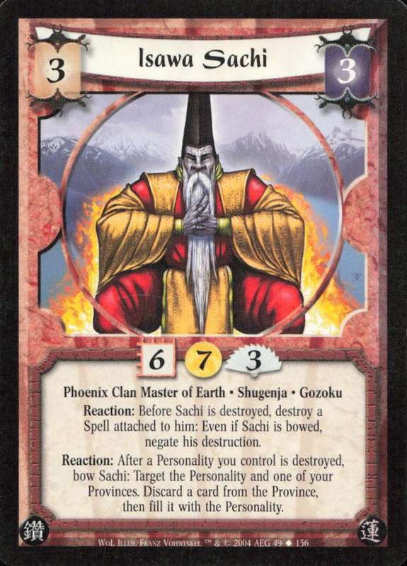 Legends of the Five Rings - L5R Isawa Sachi