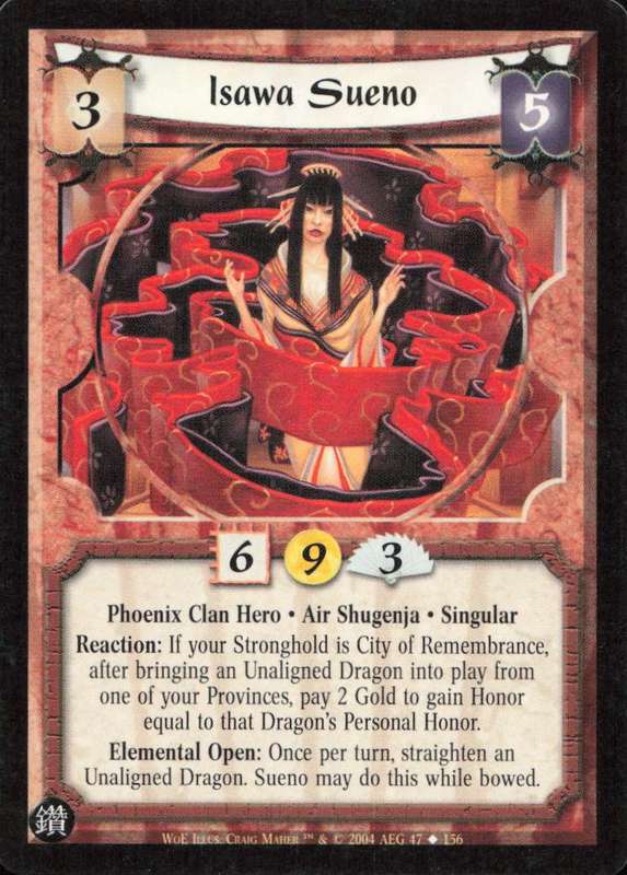 Legends of the Five Rings - L5R Isawa Sueno