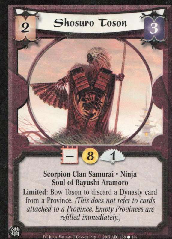 Legends of the Five Rings - L5R Shosuro Toson