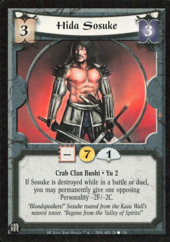 Legends of the Five Rings - L5R Hida Sosuke