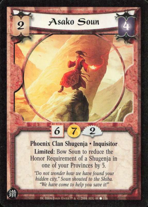 Legends of the Five Rings - L5R Asako Soun