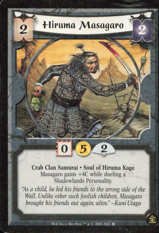 Legends of the Five Rings - L5R Hiruma Masagaro