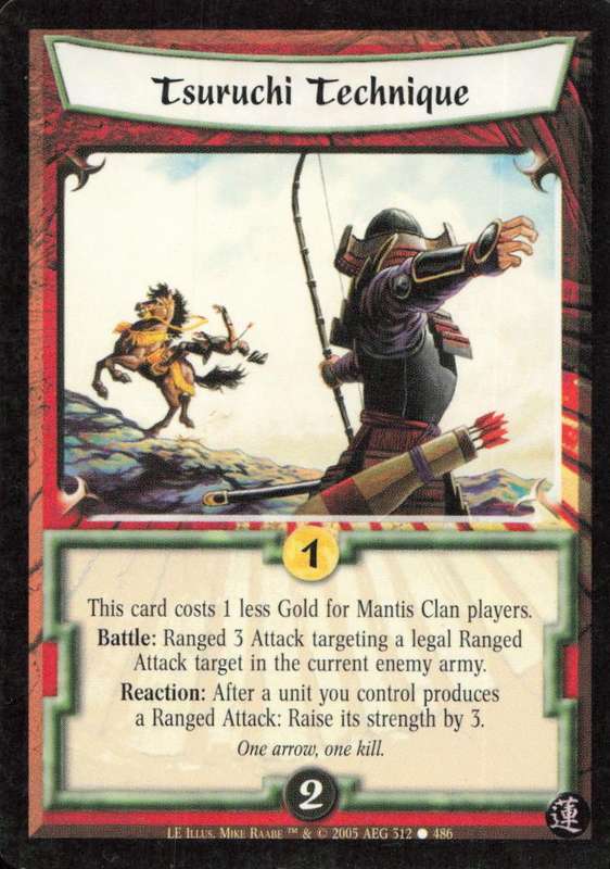 Legends of the Five Rings - L5R Tsuruchi Technique