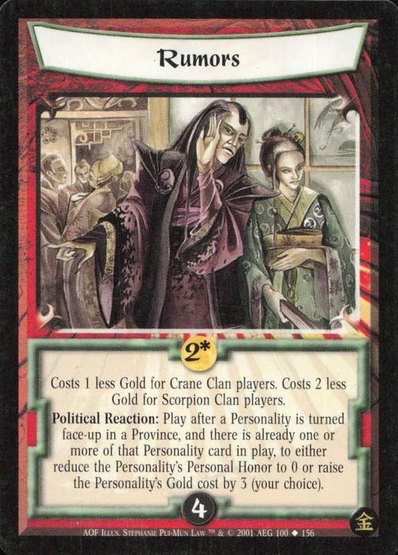 Legends of the Five Rings - L5R Rumors