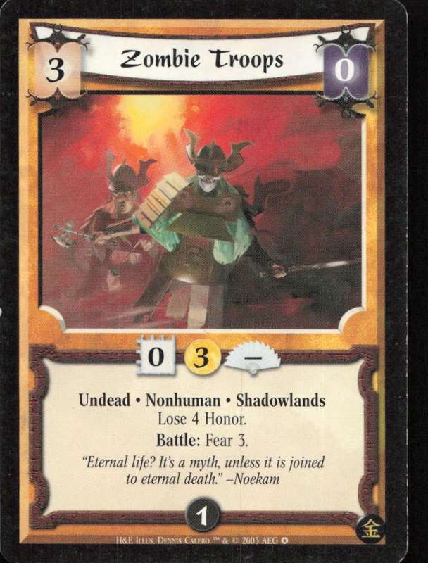 Legends of the Five Rings - L5R Zombie Troops