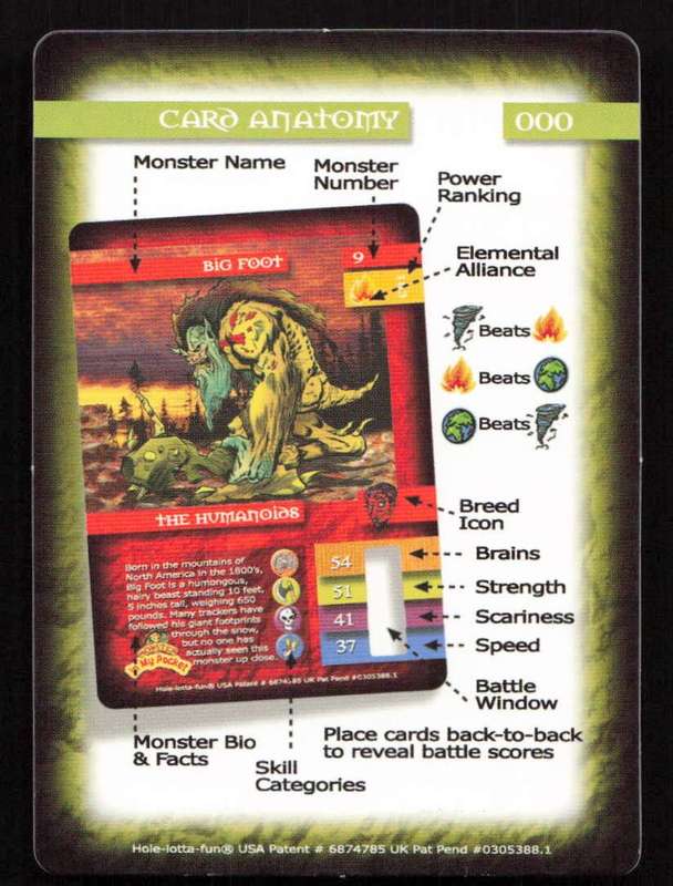 Monster In My Pocket Card 000