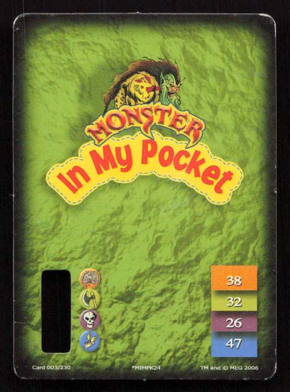 Monster In My Pocket Card 3