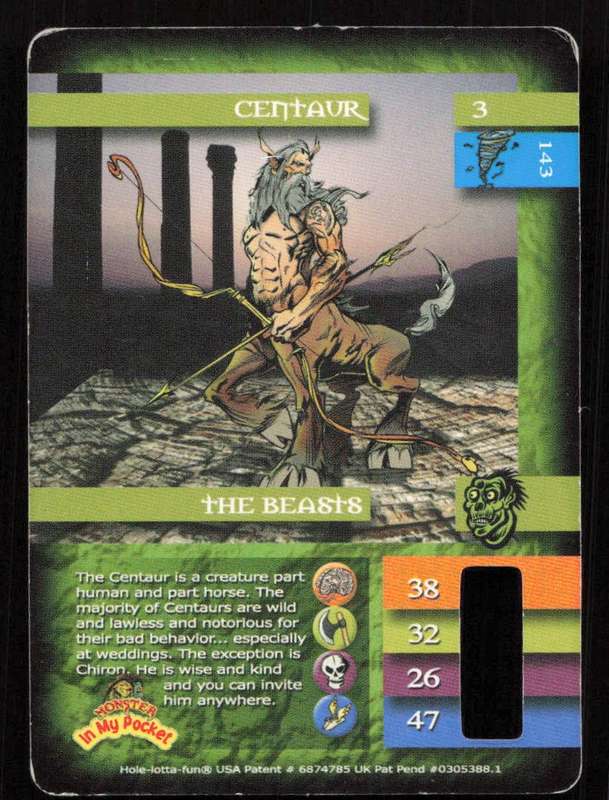 Monster In My Pocket Card 3