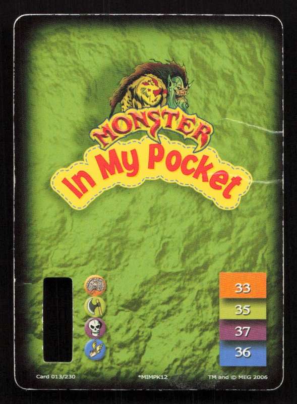 Monster In My Pocket Card 13