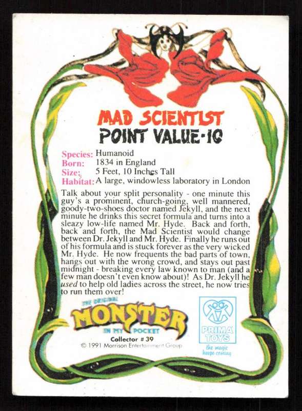 The Original Monster In My Pocket Mad Scientist